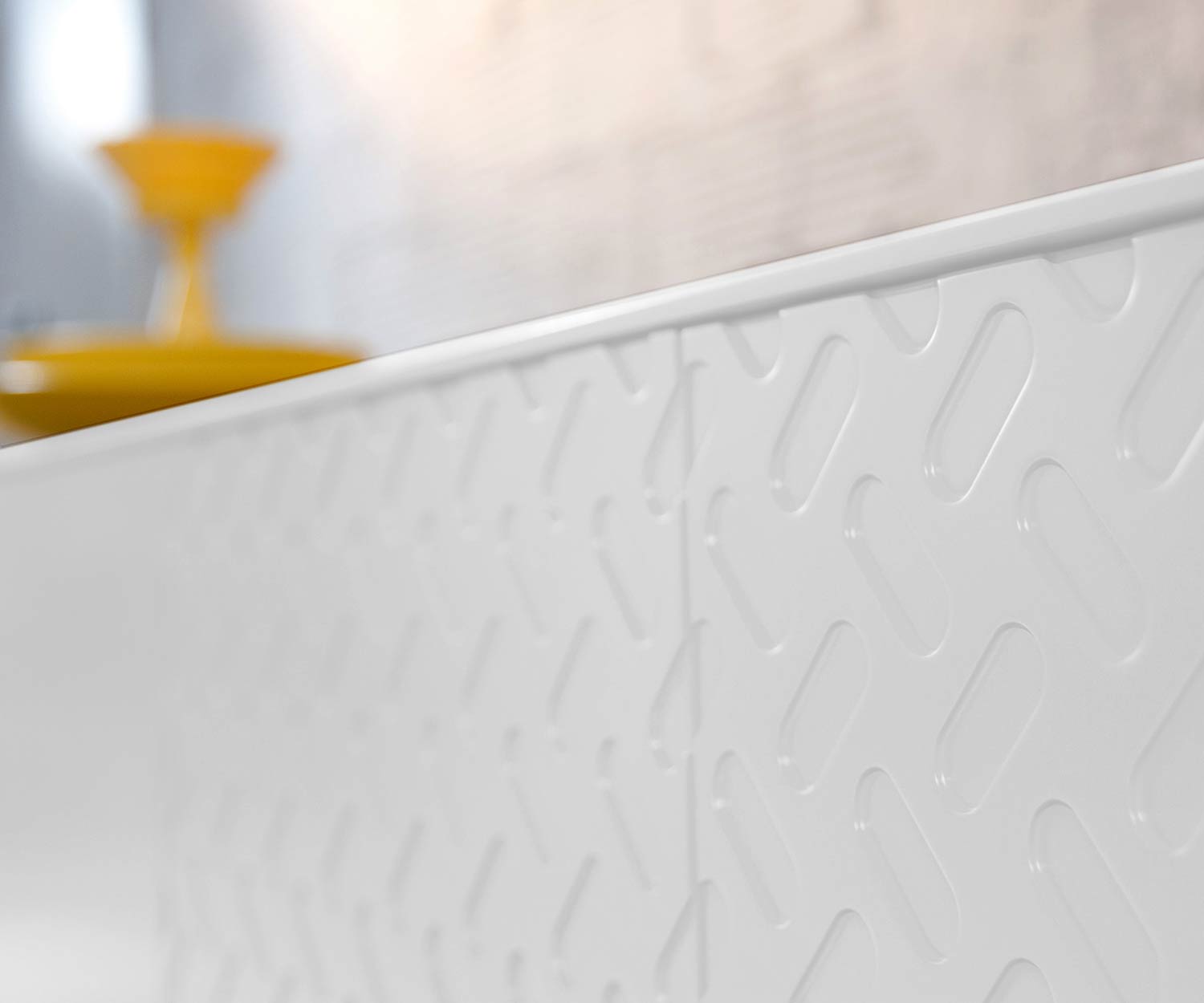 Exklusives al2 Design Sideboard Alhambra B 240 cm in weißem Korpus und weißem Gestell