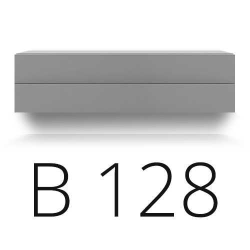 B 128 cm