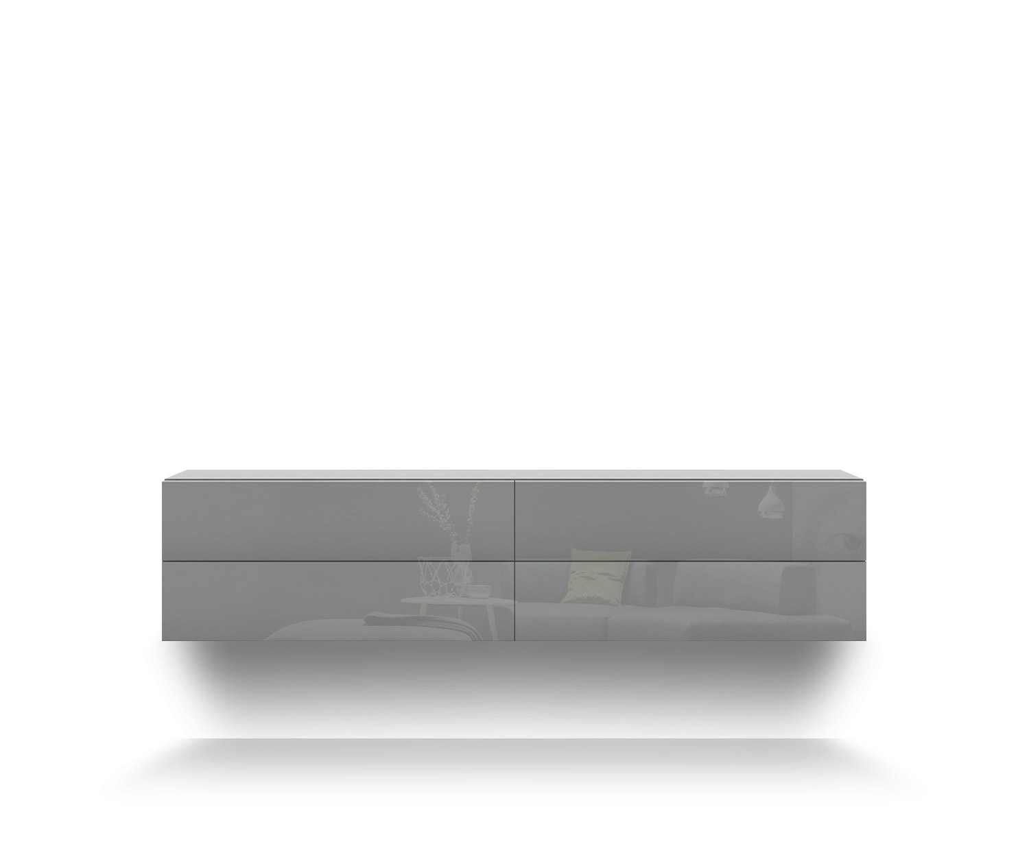 Novamobili Hängekommode Easy 4er B152 hellgrau430