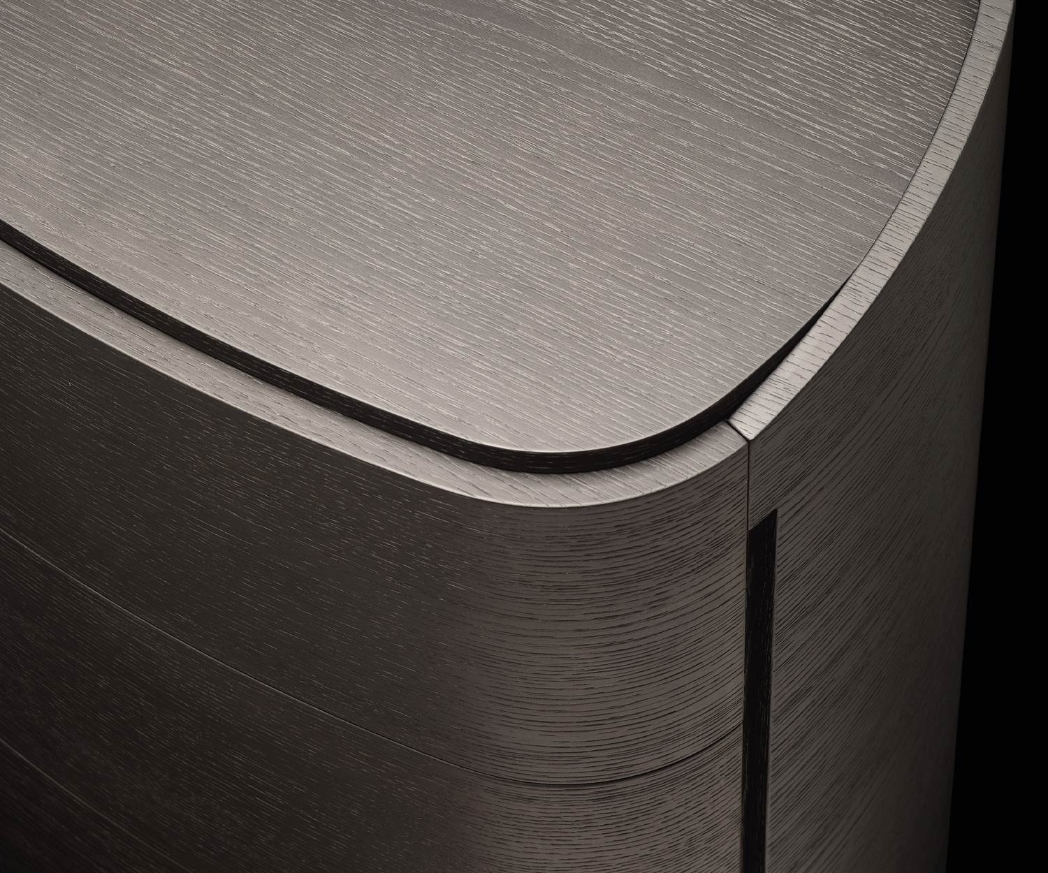 Detail Round Design Livitalia Bedside table Round table top oak grey