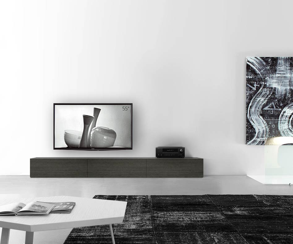 Livitalia Holz Design Lowboard Konfigurator Boden 270 cm 32 cm 56 cm Eiche grau Livitalia Holz Design Lowboard Konfigurator Boden 270 cm 32 cm 56 cm Eiche grau