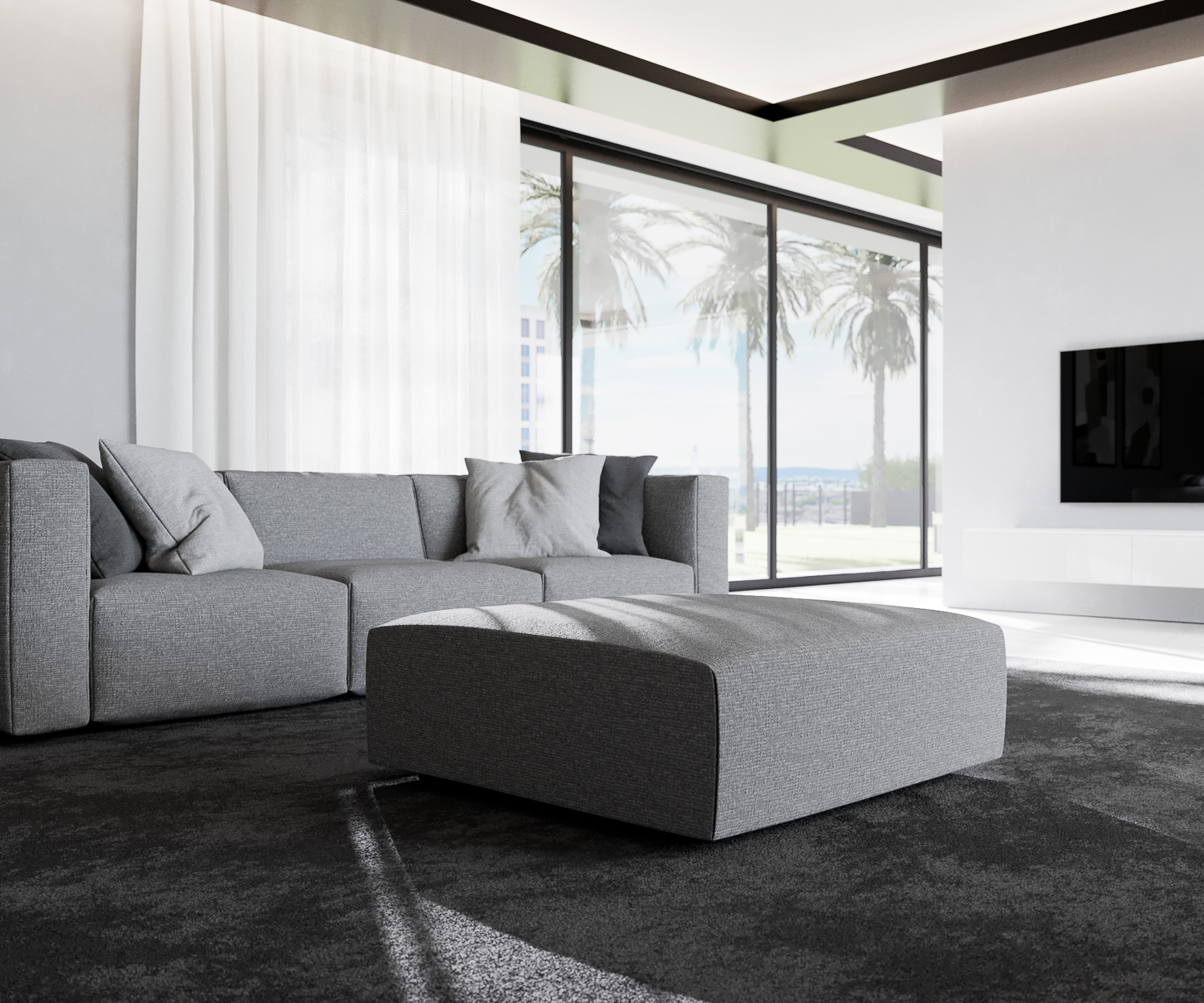Prostoria Match Design Hocker Mittelgrau Bezug fuer couch sofa wohnzimmermoebel exklusiv modern hochwertig bequem seitlich Prostoria Match Design Hocker Mittelgrau Bezug fuer couch sofa wohnzimmermoebel exklusiv modern hochwertig bequem seitlich