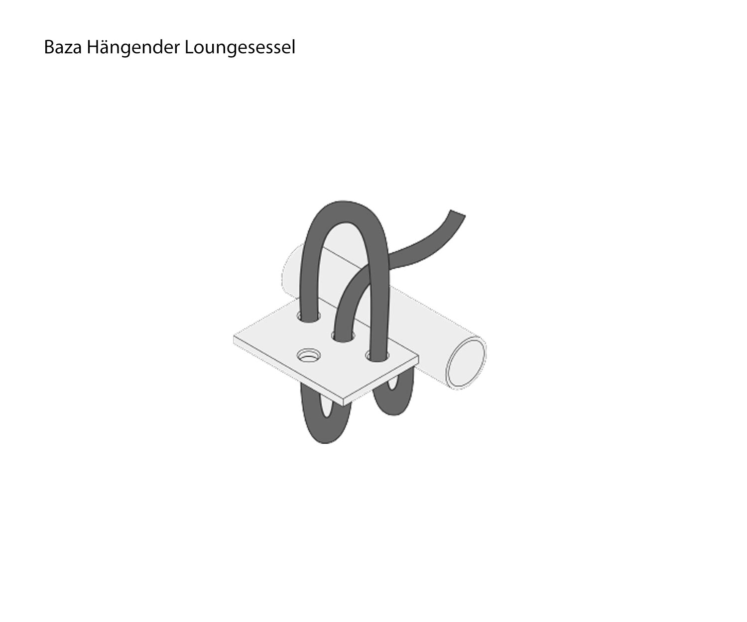 Swing Sessel Todus Baza Round Skizze Befestigung Seile Swing Sessel Todus Baza Round Skizze Befestigung Seile