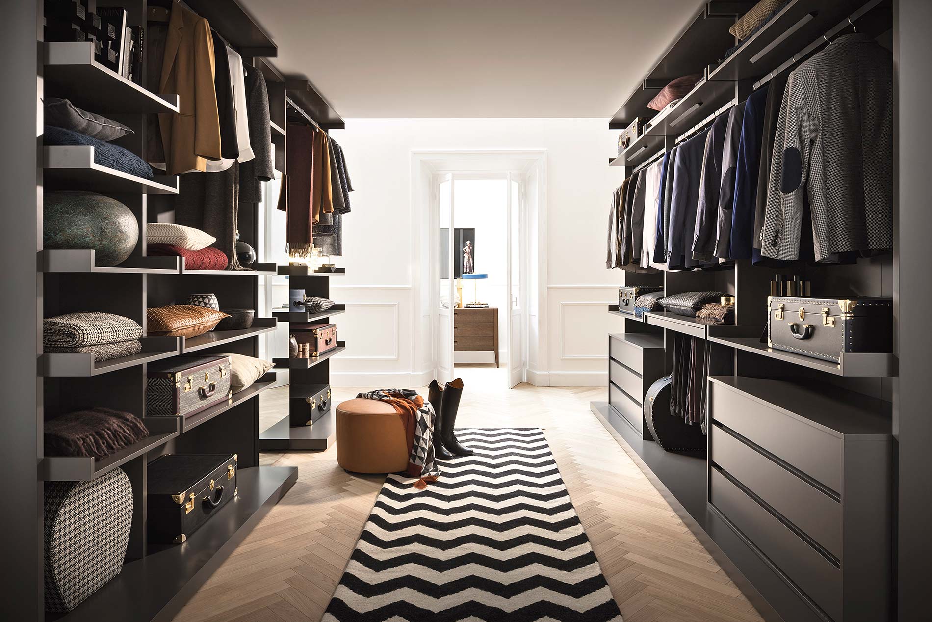 Begehbares Ankleidezimmer Dunkelgrau Begehbares Ankleidezimmer Dunkelgrau