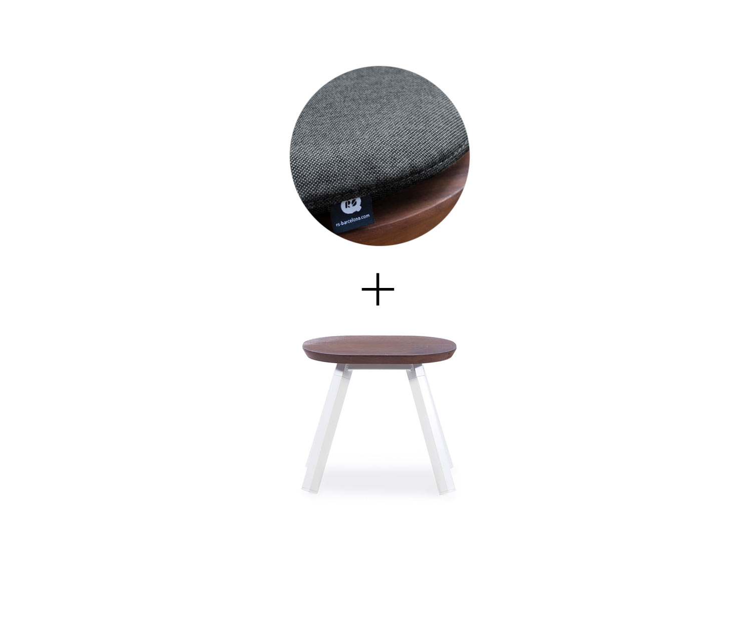 RS Barcelona Ping Pong Bench White W50 cm Black Outdoor RS Barcelona Ping Pong Bench White W50 cm Black Outdoor