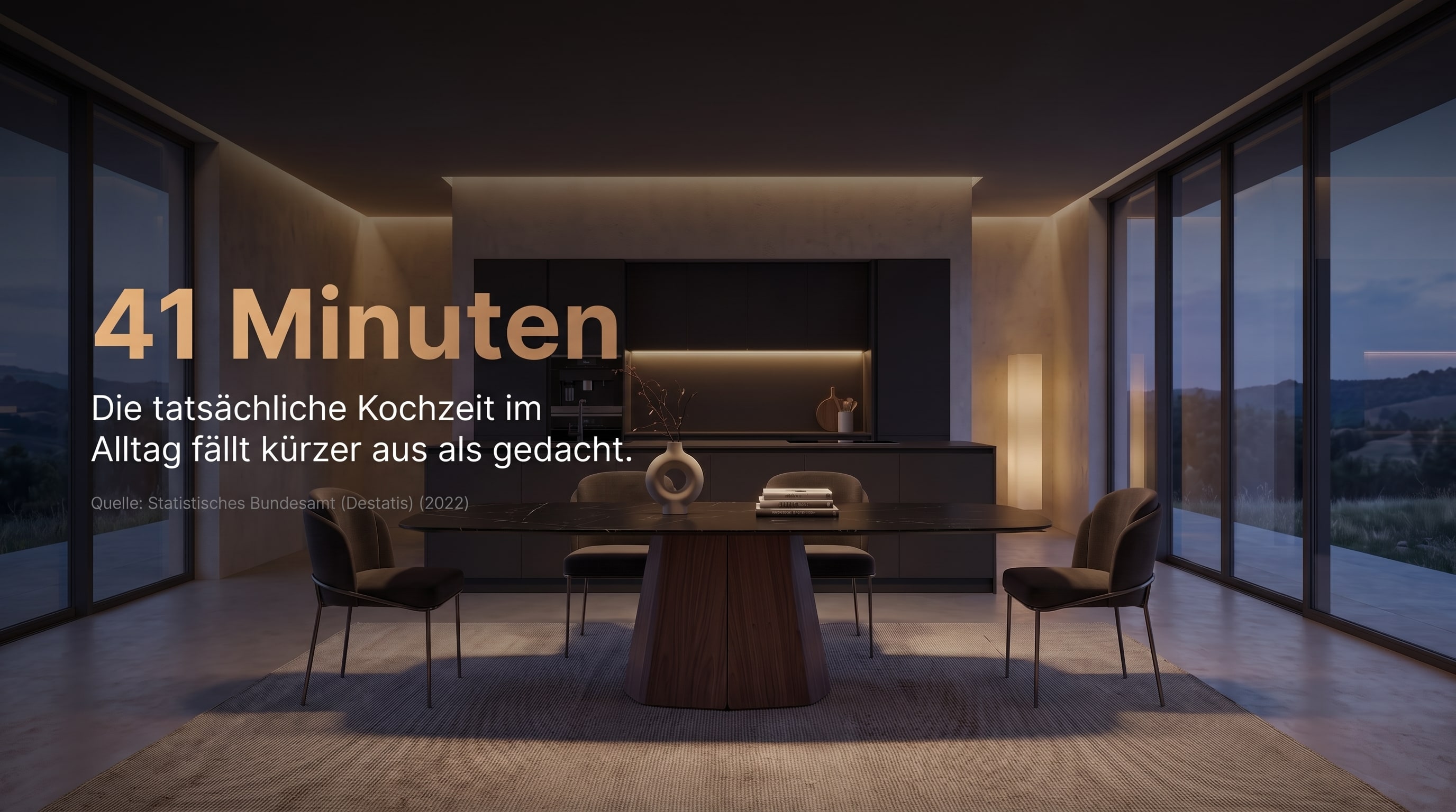 41 Minuten – De werkelijke kooktijd in het dagelijks leven valt korter uit dan gedacht.