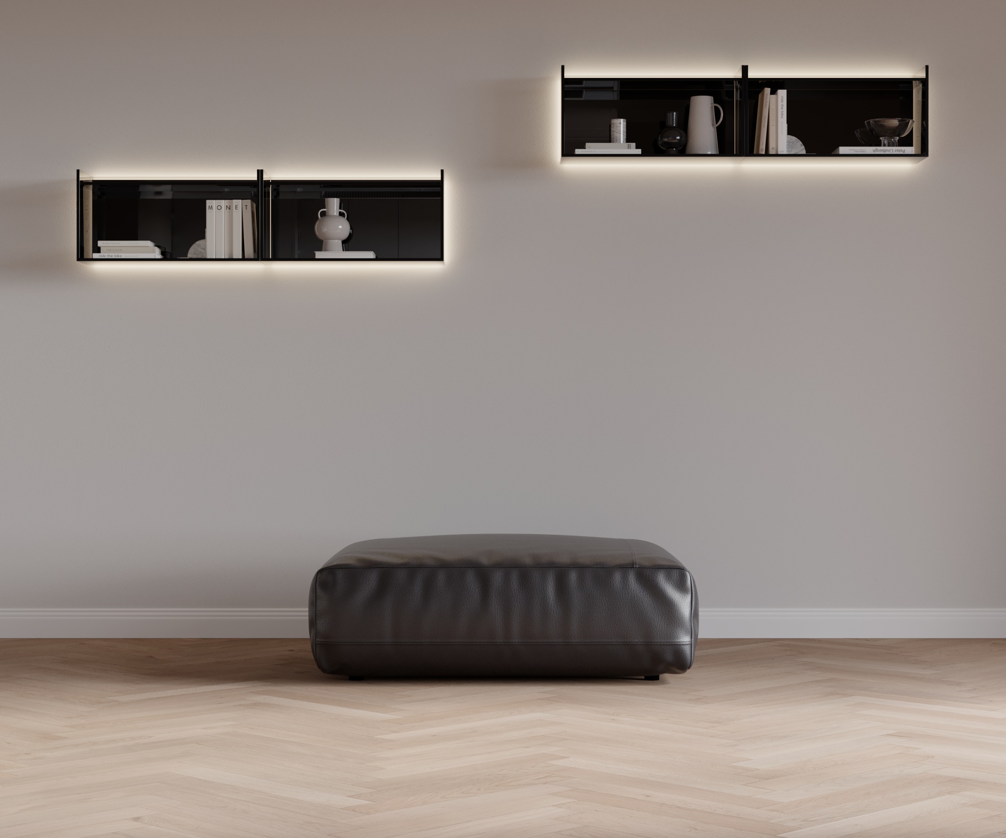 Cloud HockerAL212x112 Leder Devina Antracite Cloud HockerAL212x112 Leder Devina Antracite