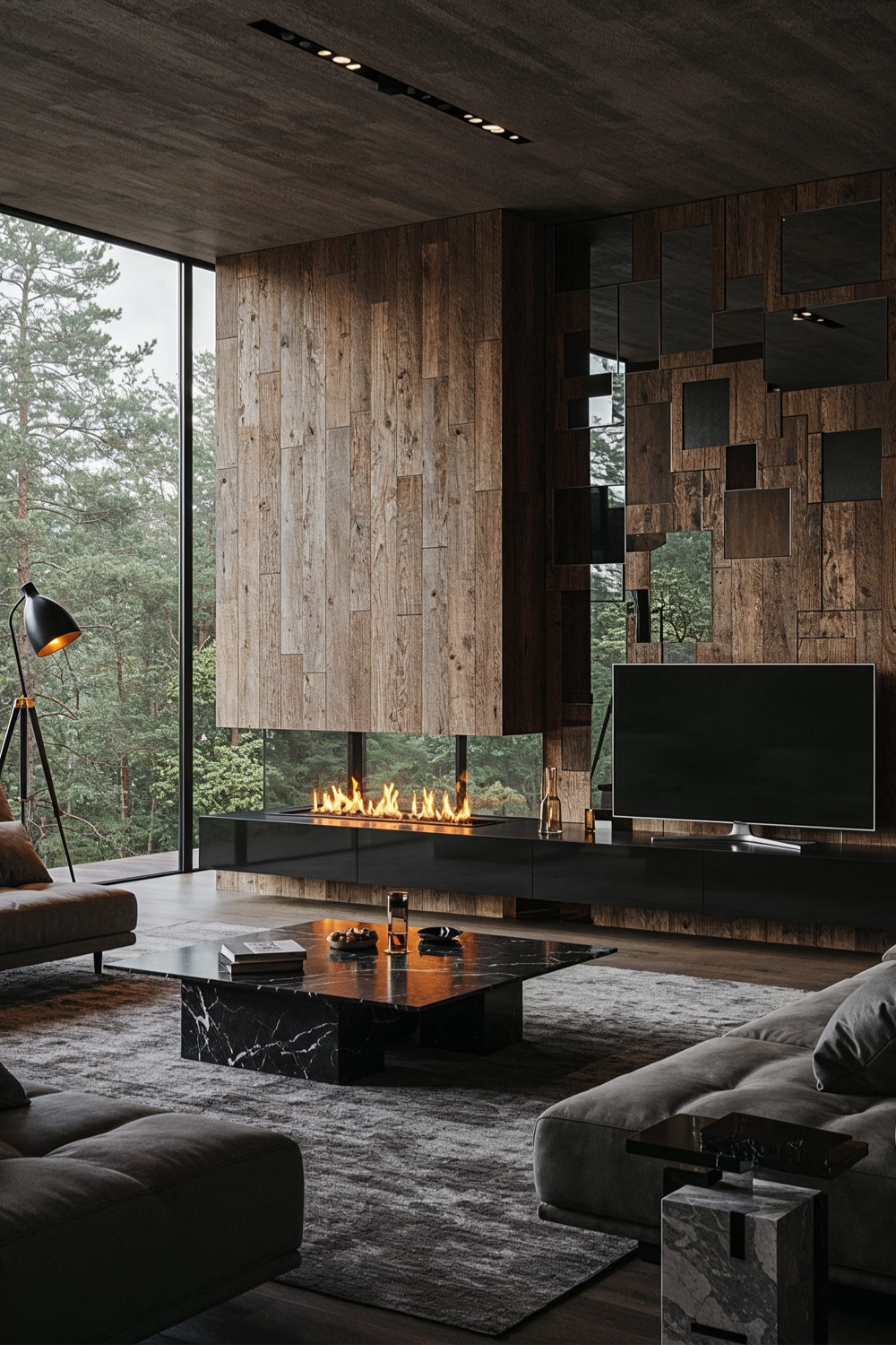 Wohnzimmer mit Kamin: 12 moderne Ideen & Tipps | Livarea