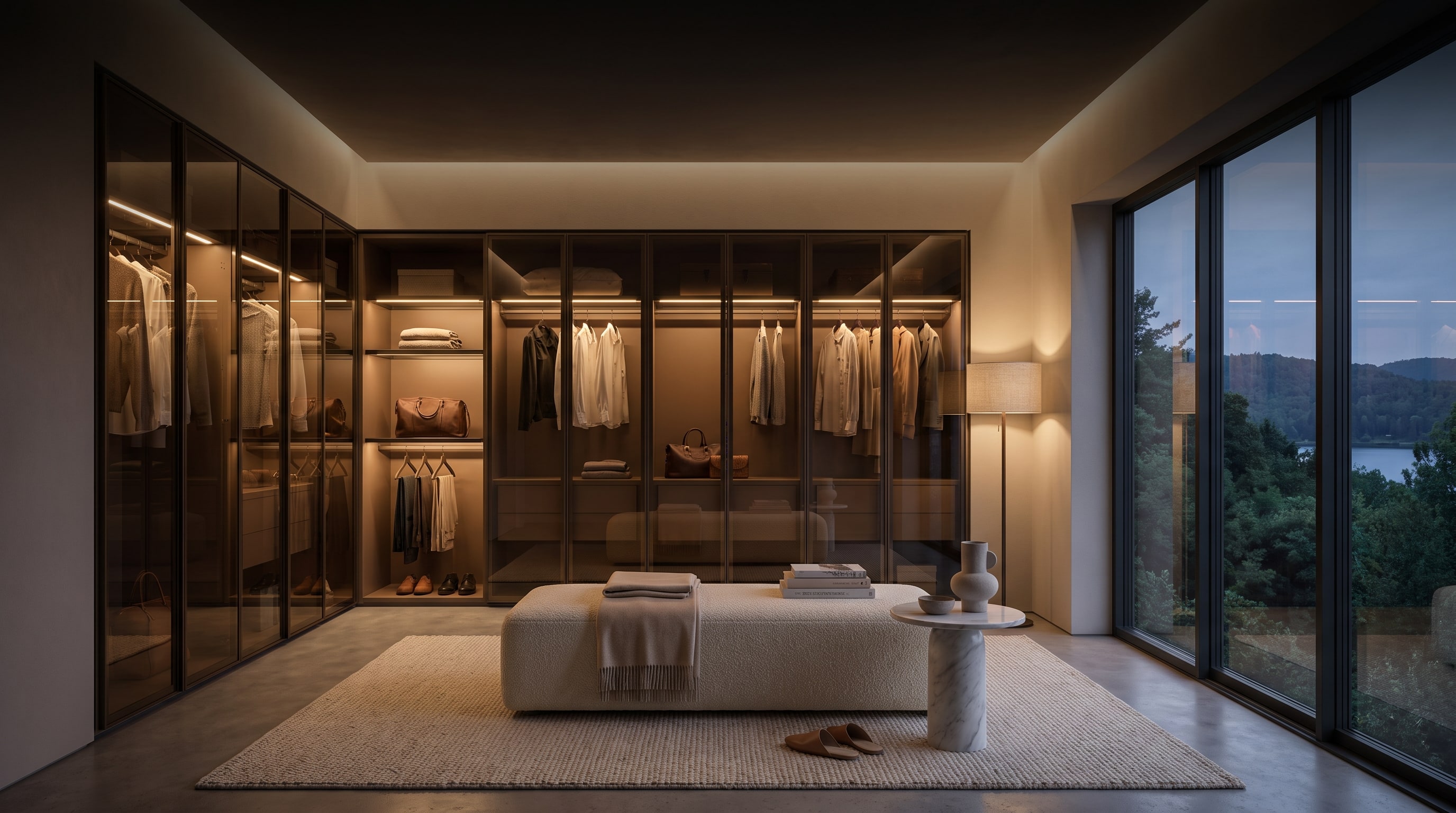 Novamobili Perry Wardrobe: The Design Secret to Deeper Spaces with Transparent Fronts