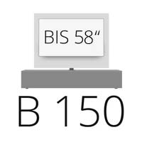 B 150 cm bis 58 Zoll TV
