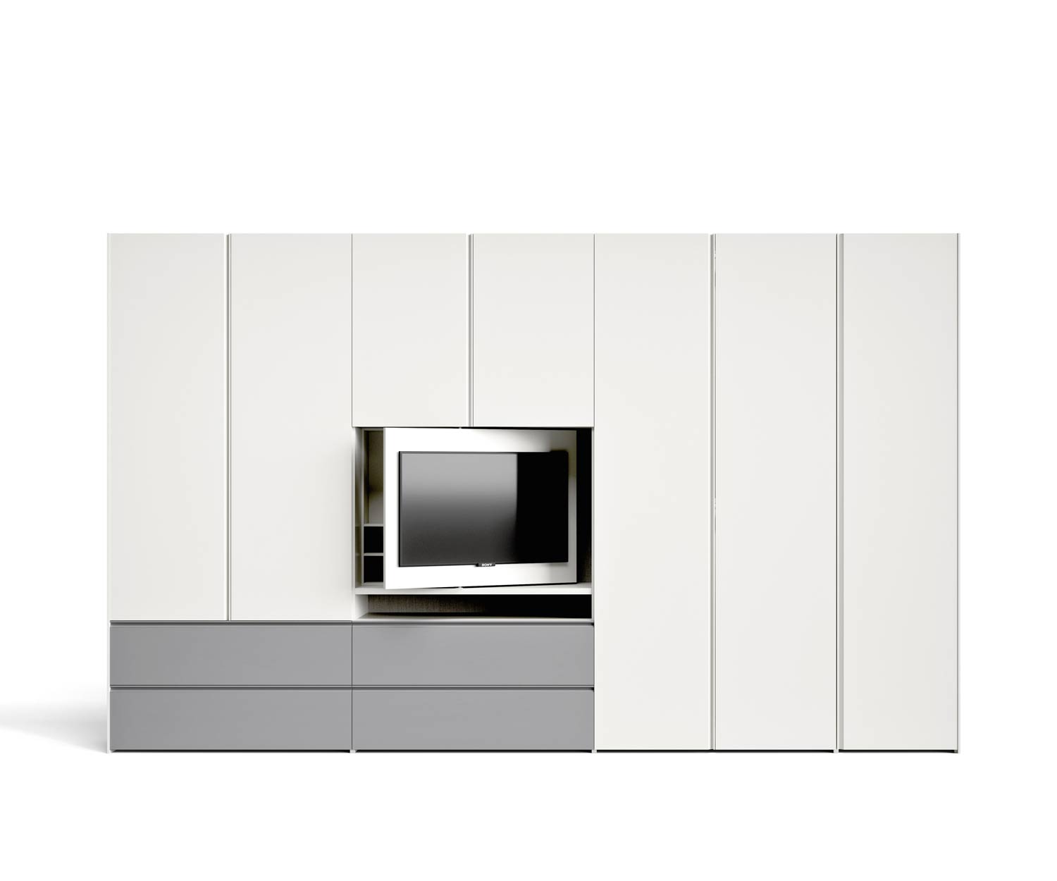 Exclusive Novamobili Gola Design wardrobe with TV compartment Exclusive Novamobili Gola Design wardrobe with TV compartment
