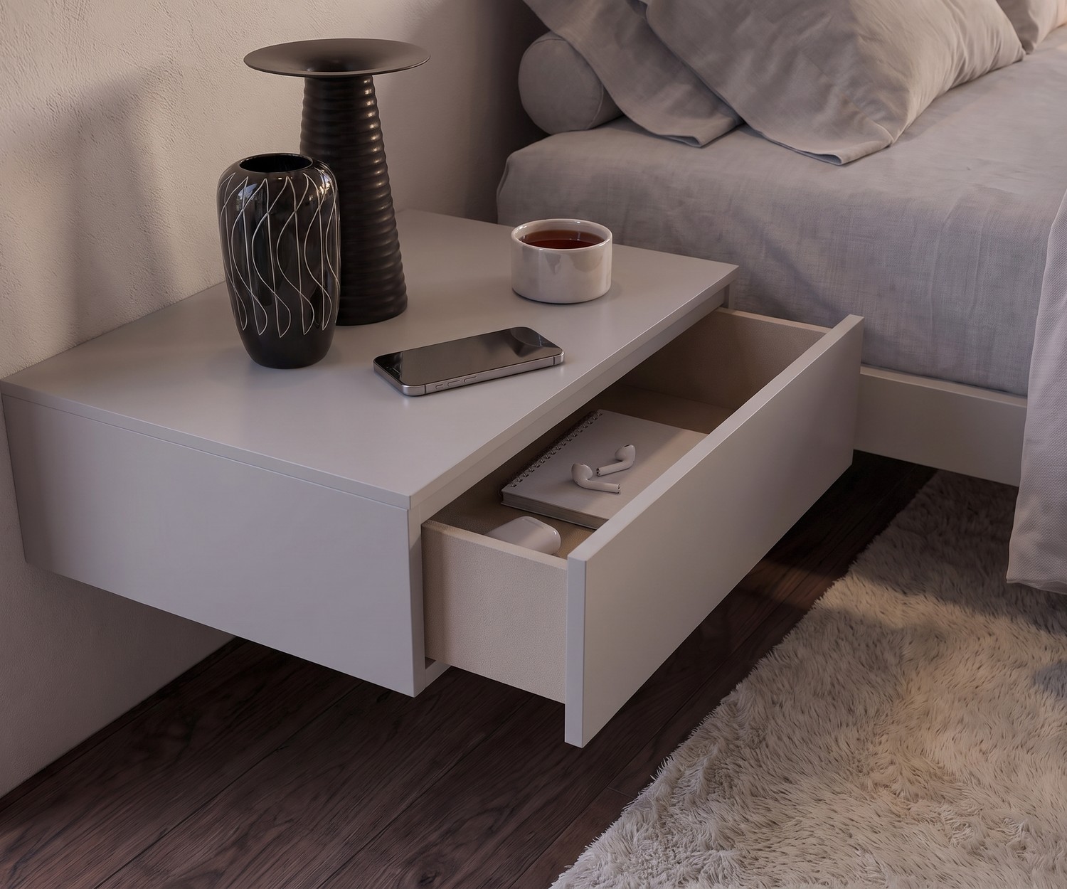Novamobili Easy bedside cabinet 1 drawer Novamobili Easy bedside cabinet 1 drawer