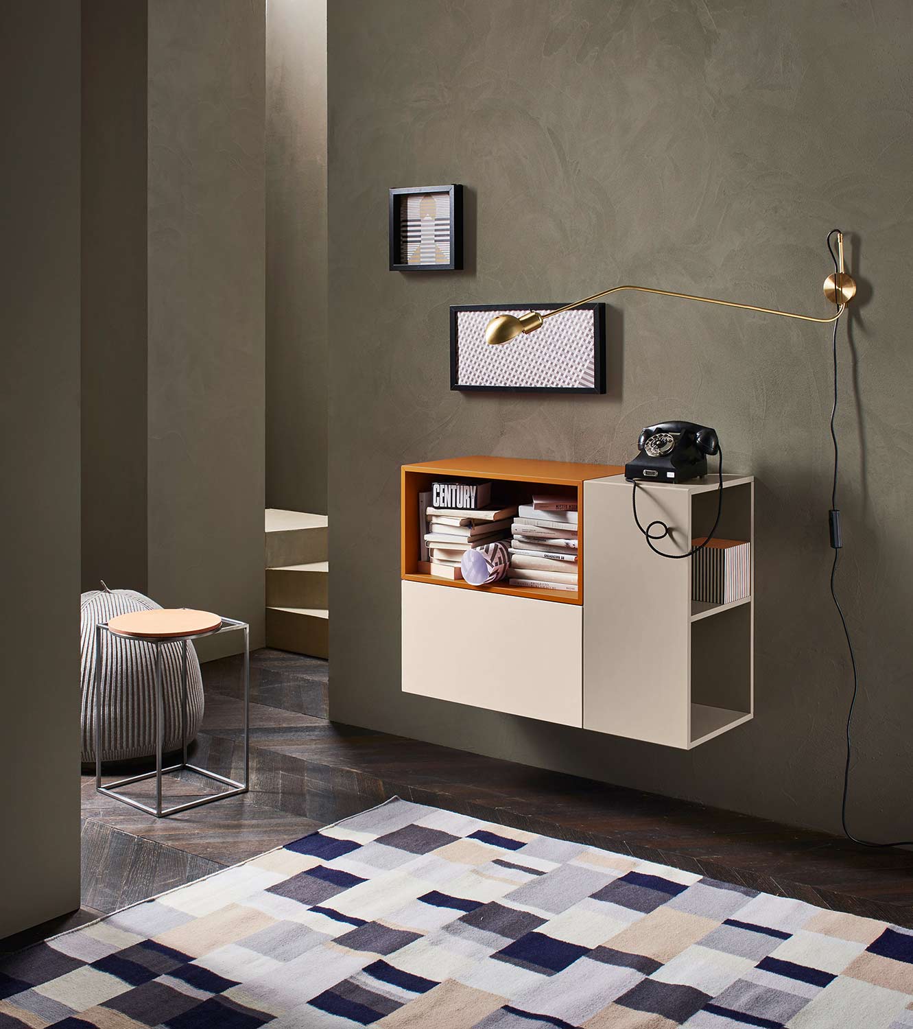 wand telefonschrank flur
