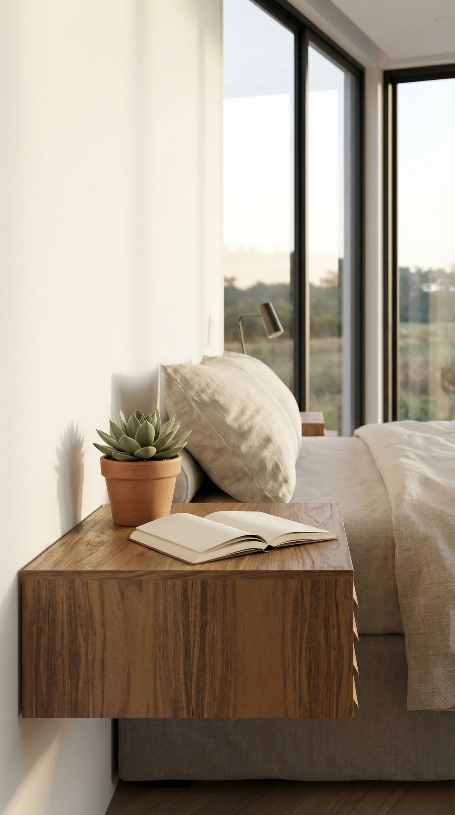 Punt Sussex Nachttisch mit Holzlamellen für ein haptisches Schlafzimmer Erlebnis Punt Sussex Nachttisch mit Holzlamellen für ein haptisches Schlafzimmer Erlebnis