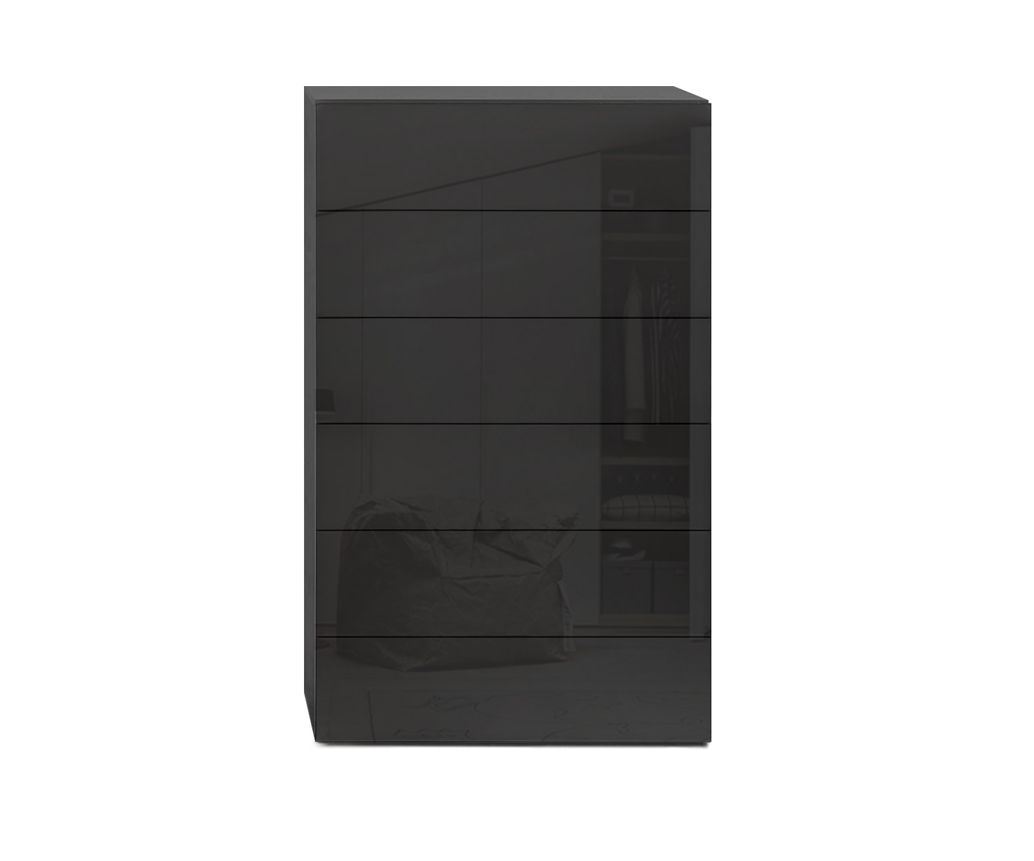 Novamobili Kommode Easy 6er B64 schwarz418