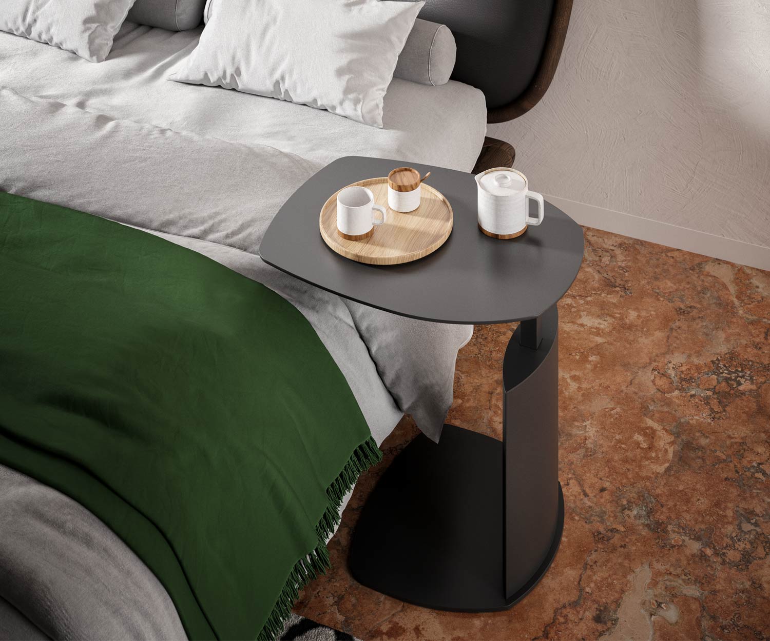 Design bedside table Metal side table height adjustable Design bedside table Metal side table height adjustable