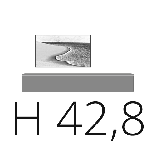 H 42,8 cm
