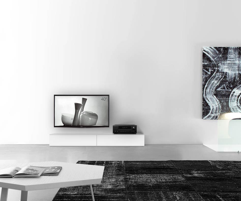 /Design lowboard floor B180 H27 matt white /Design lowboard floor B180 H27 matt white