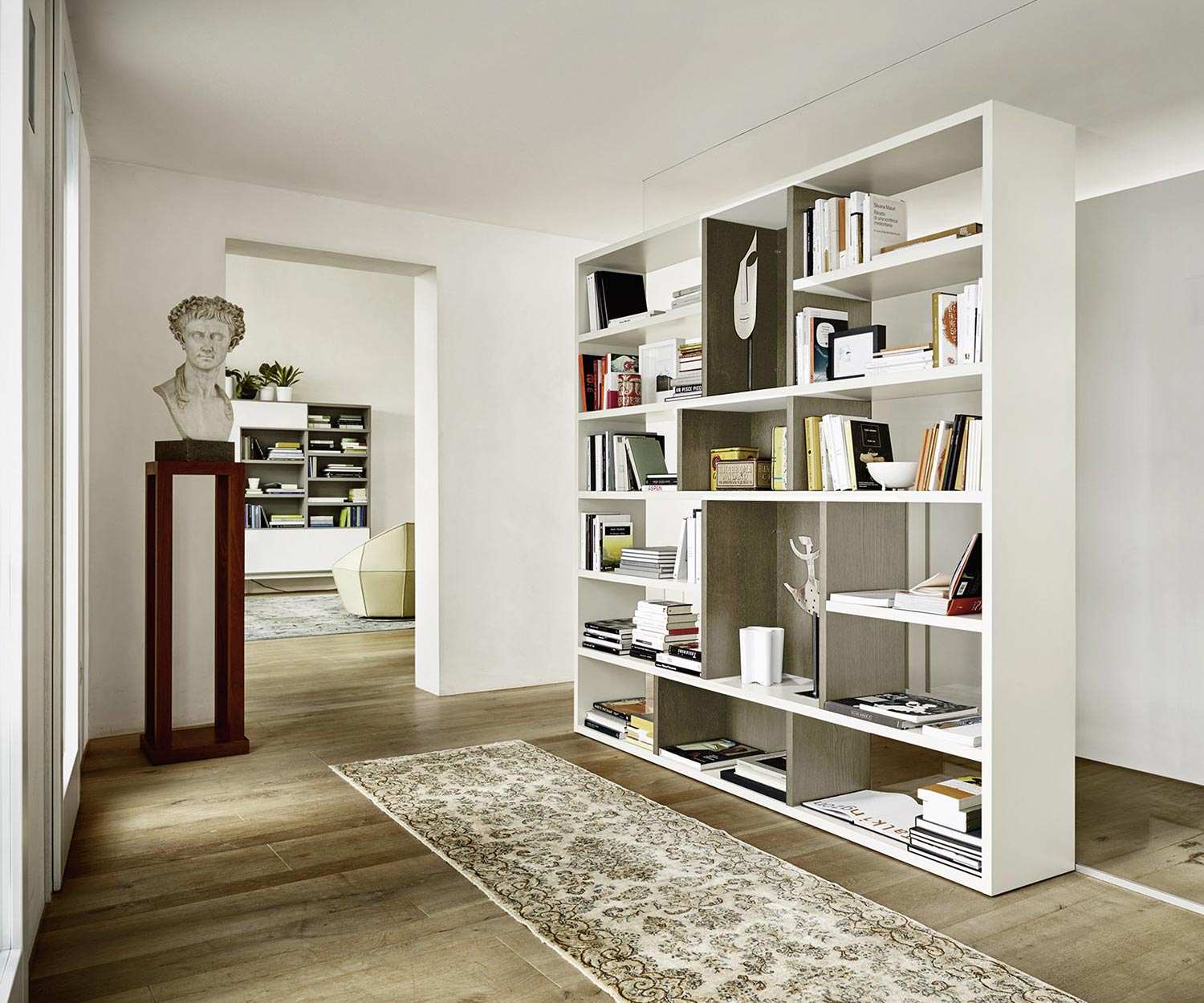 Exklusives Livitalia Design Raumteiler Bücherregal C87