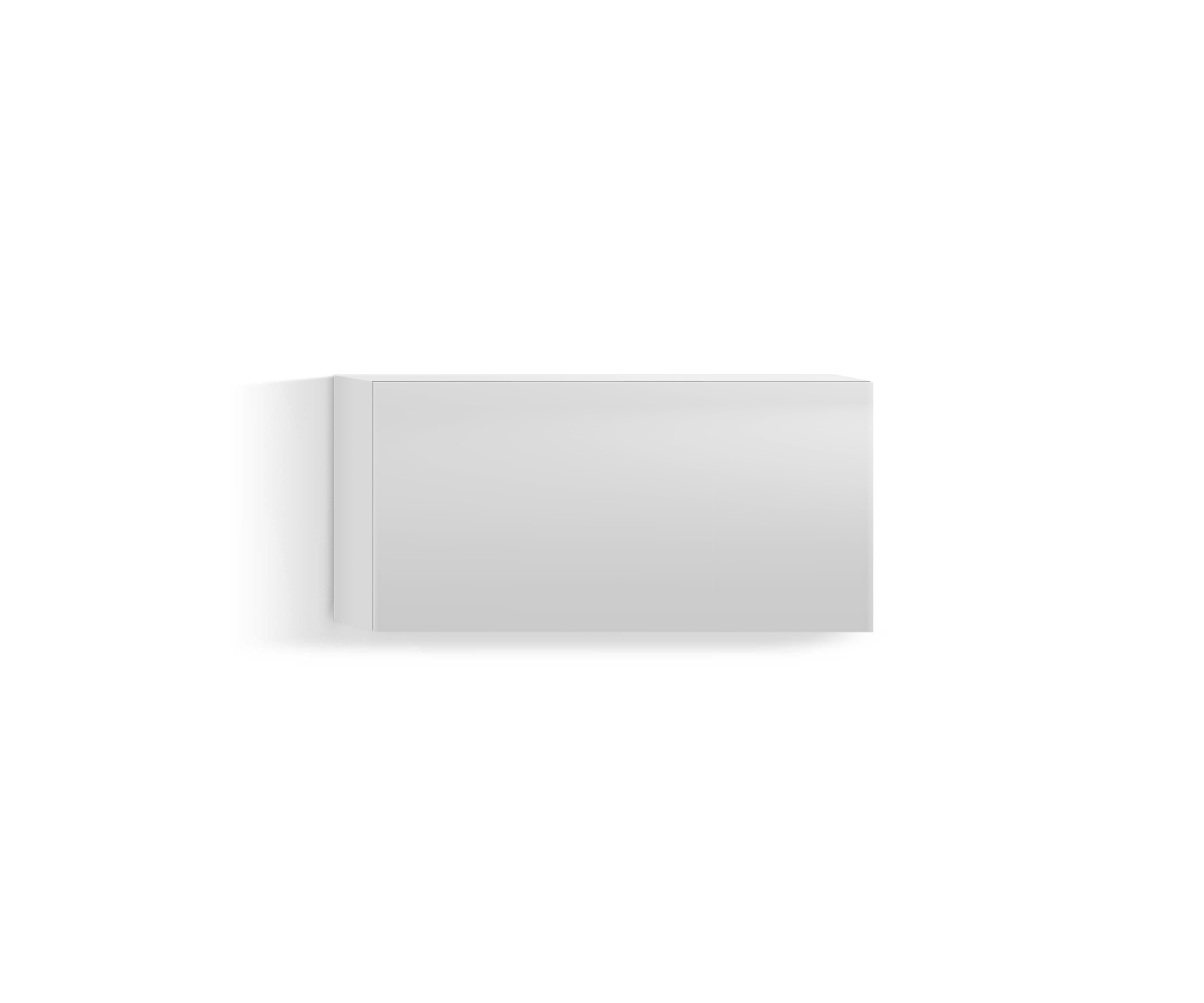 Design Wohnzimmer Hängeschrank Horizontal H32 B60 unten weiss300