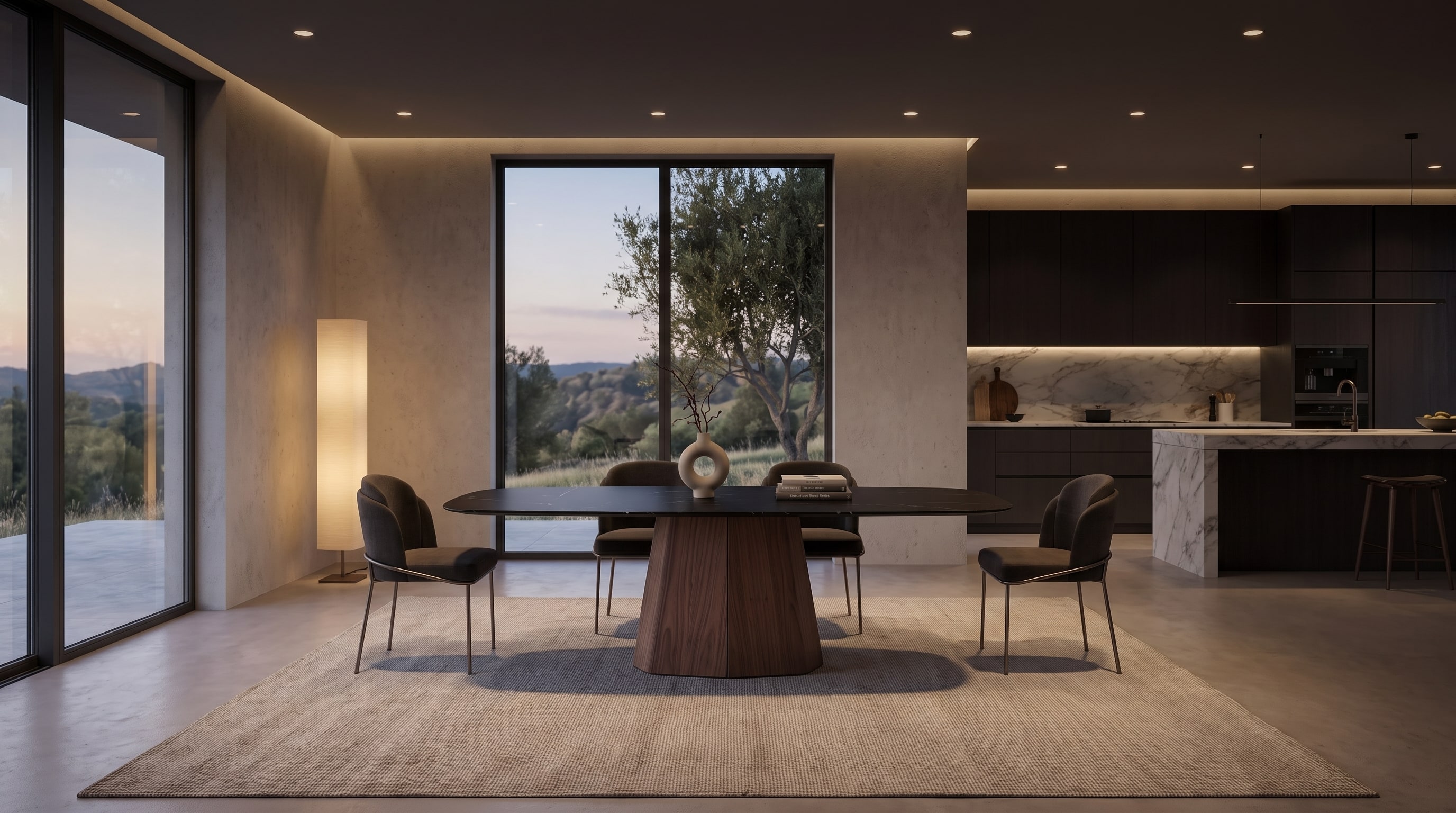 Designer Ceramic & Wood Dining Tables: Why Dark Ceramic Grounds Your Space