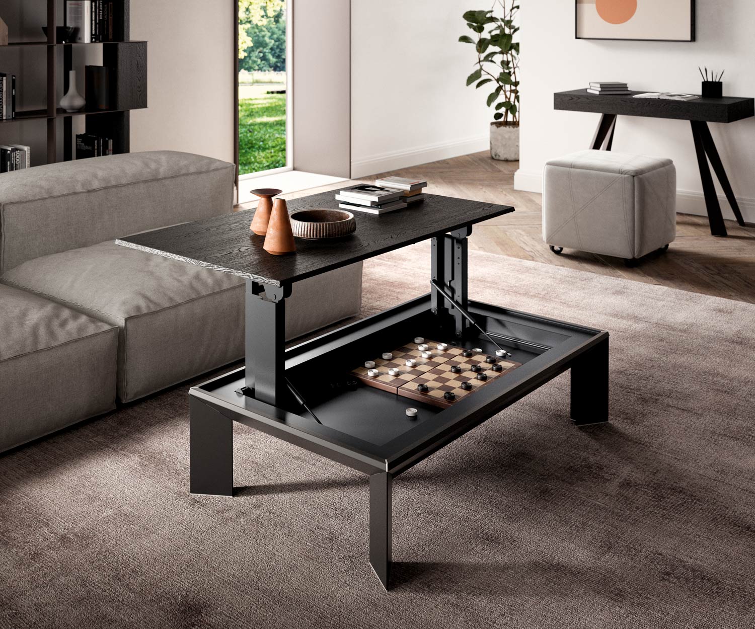 Design Couchtisch hoehenverstellbar Holz Tischplatte Design Couchtisch hoehenverstellbar Holz Tischplatte