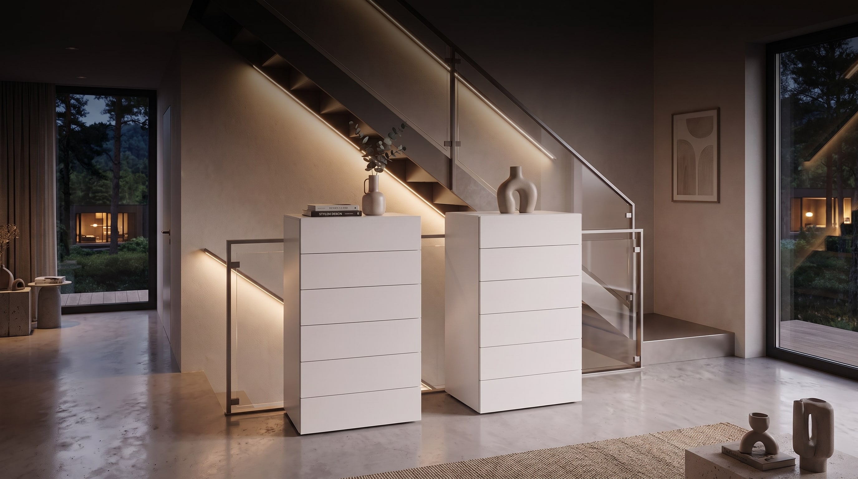 Platzwunder Hochkommode: 8 smarte Styling-Ideen für Flur, Schlafzimmer & Treppenhaus