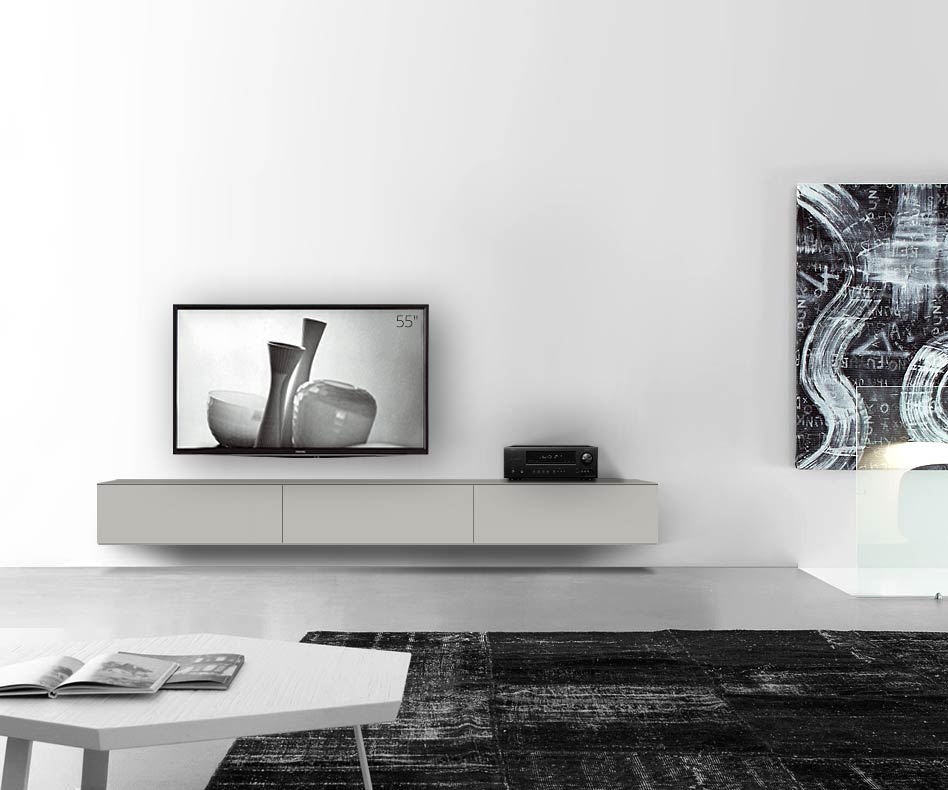 /Design lowboard wall B270 H33 5 matt light grey /Design lowboard wall B270 H33 5 matt light grey