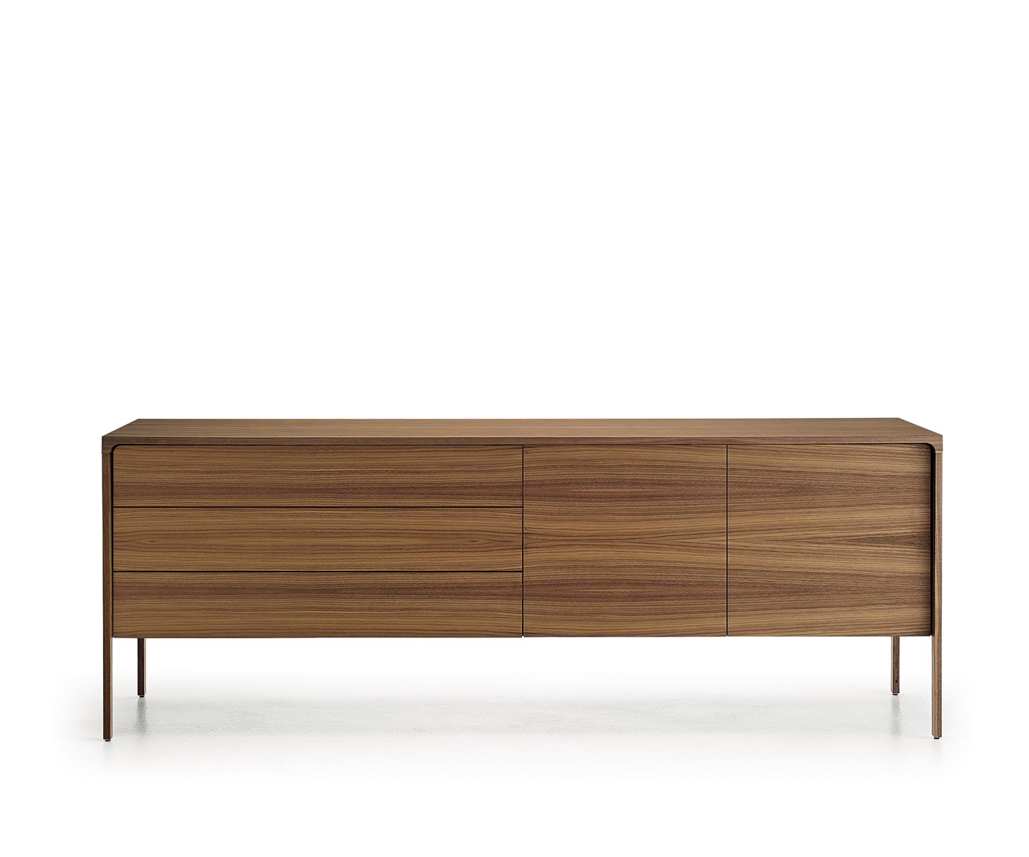 Punt Sideboard Tactile Tactile Walnuss Walnuss Tactile B 205 3 Schubladen + 2 Türen Punt Sideboard Tactile Tactile Walnuss Walnuss Tactile B 205 3 Schubladen + 2 Türen