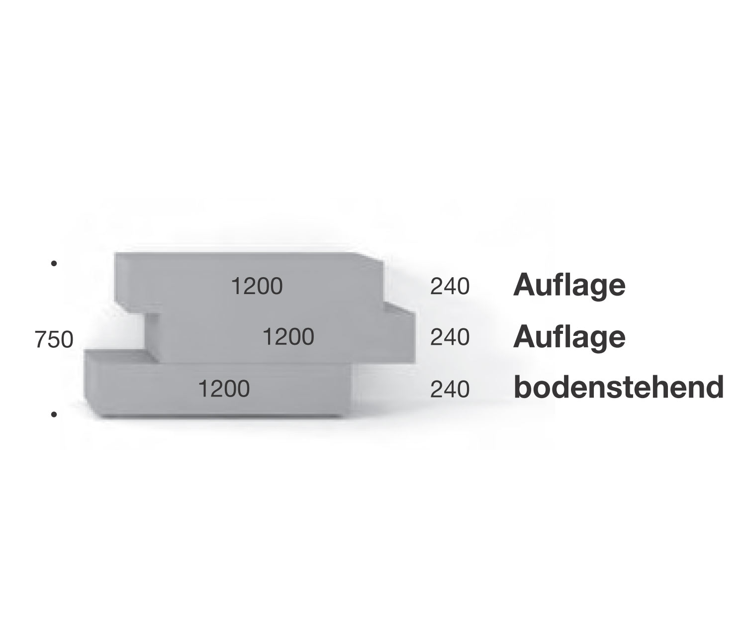 Hochwertige Livitalia Valeo Design Kommode Skizze Maße Größenangaben