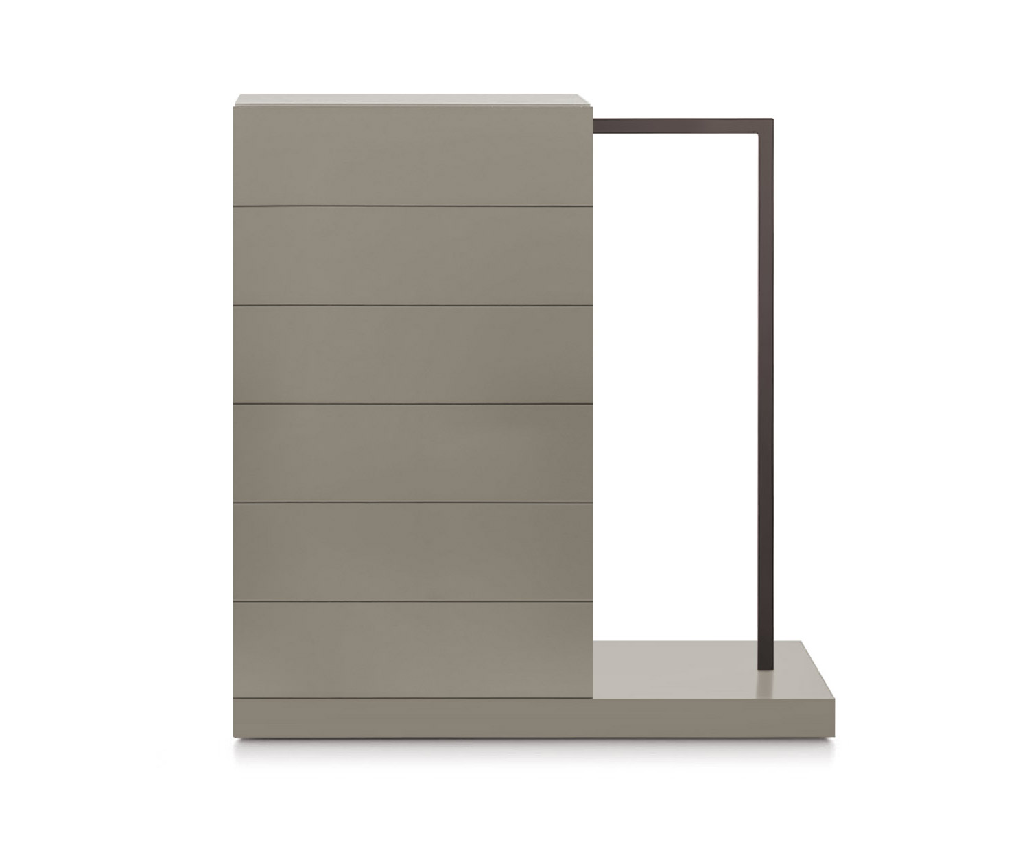 Novamobili Hochkommode Easy6 + Garderobe rechts B64cm matt sand333 Novamobili Hochkommode Easy6 + Garderobe rechts B64cm matt sand333
