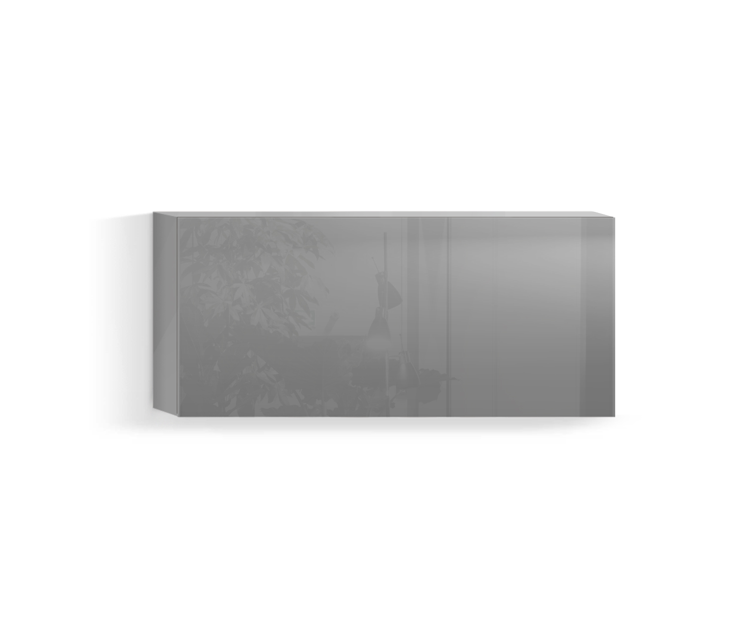 Design Wohnzimmer Hängeschrank Horizontal H42 B90 unten hellgrau430 Design Wohnzimmer Hängeschrank Horizontal H42 B90 unten hellgrau430