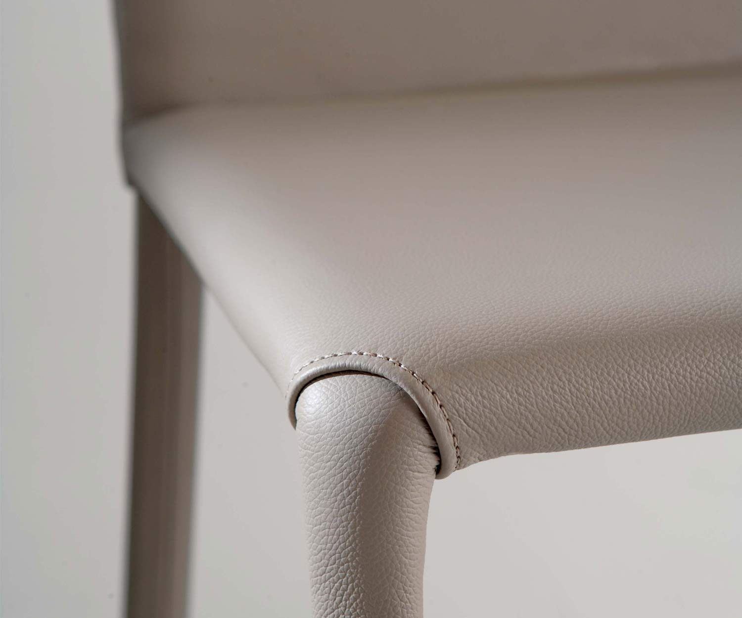 Ozzio Design Stuhl Lunette Leder Soft beige