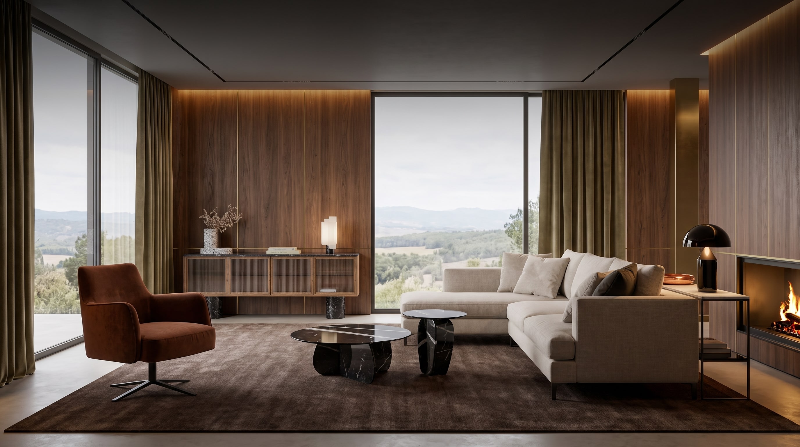 12 Modern Retro Luxe Living Ideas: The 70s Revival Secret to Warming Bare Rooms