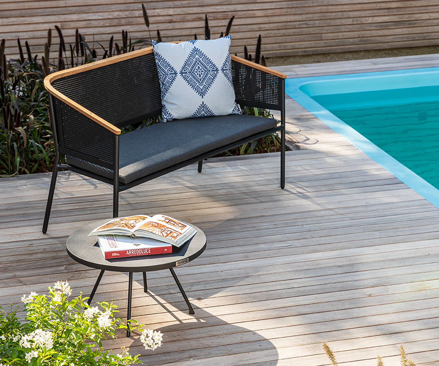 Exklusives Oasiq 2 Sitzer Design Gartensofa Riad Anthrazit Aluminium Gestell Exklusives Oasiq 2 Sitzer Design Gartensofa Riad Anthrazit Aluminium Gestell