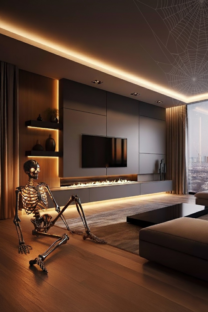 wohnzimmer-halloween-mit-leuchtendem-skelett