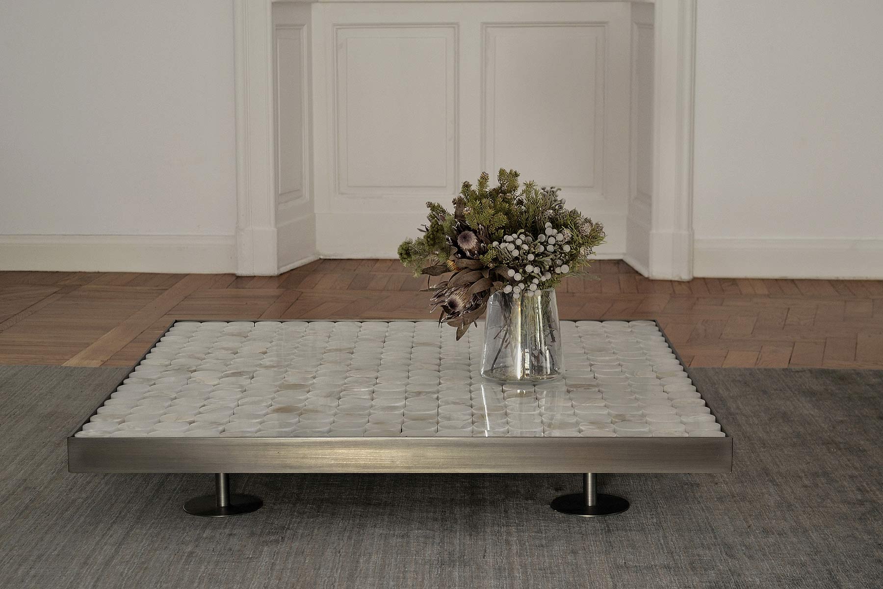 Luxus Edelstahl Onyx Couchtisch Sofia Luxus Edelstahl Onyx Couchtisch Sofia