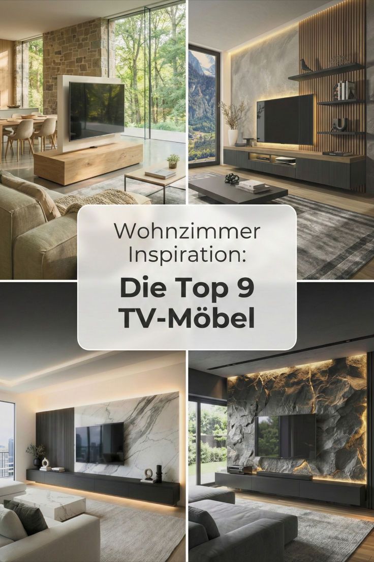 9 Wohnzimmer Ideen Top TV M&ouml;bel 2026