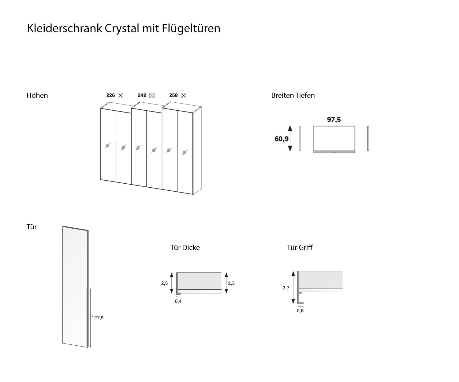Skizze Maße Größen Größenangaben Novamobili Crystal Schrank Skizze Maße Größen Größenangaben Novamobili Crystal Schrank