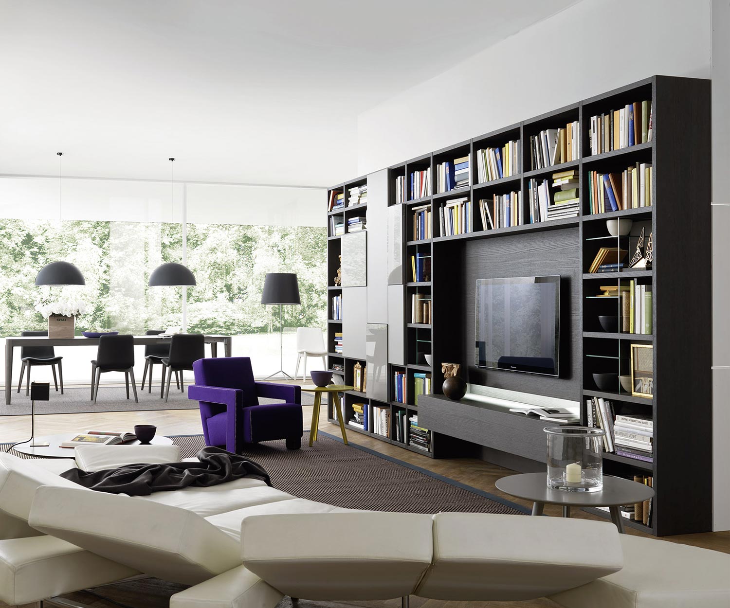 Exclusive design living room shelf bookcase C54 in wood look Exclusive design living room shelf bookcase C54 in wood look