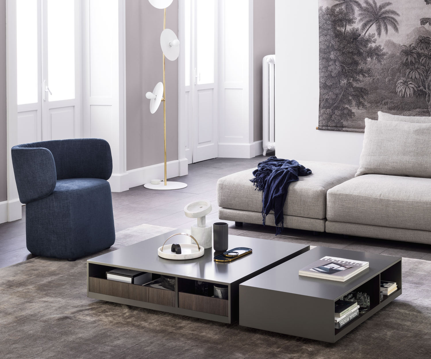 Novamobili Reverse Seven coffee table dark grey