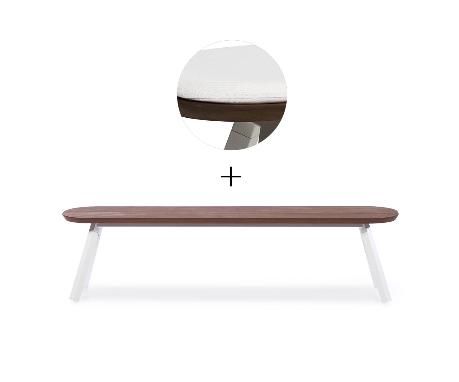 RS Barcelona Ping Pong Bank Weiss B180 cm Weiss Outdoor RS Barcelona Ping Pong Bank Weiss B180 cm Weiss Outdoor