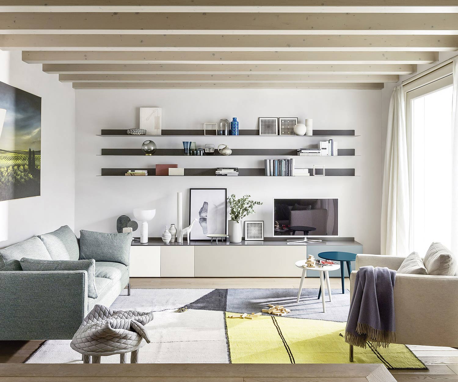 Wohnzimmer Wandregal aus Metall Wohnzimmer Wandregal aus Metall