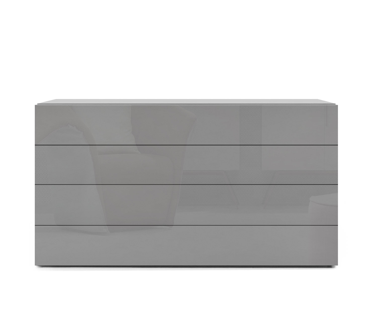 Novamobili Kommode Easy 4er B128 hellgrau430 Novamobili Kommode Easy 4er B128 hellgrau430