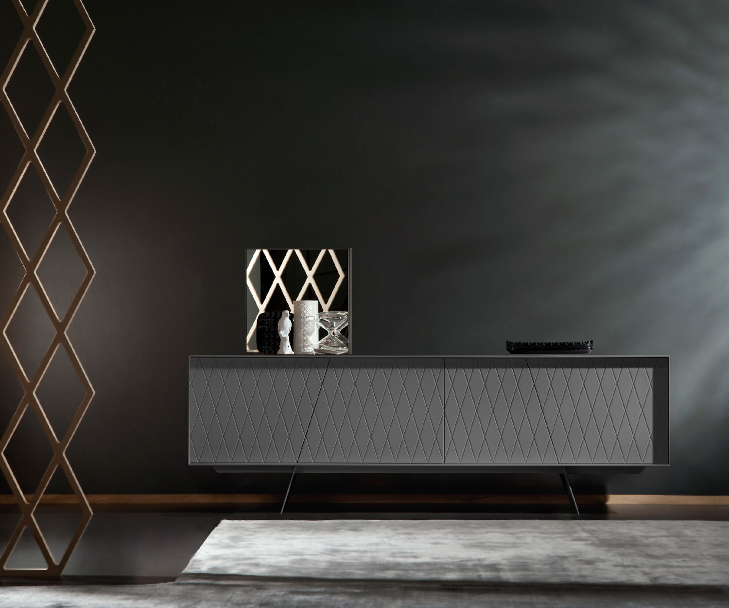 al2 e klipse 003 Sideboard width 220 cm carcass dark grey al2 e klipse 003 Sideboard width 220 cm carcass dark grey
