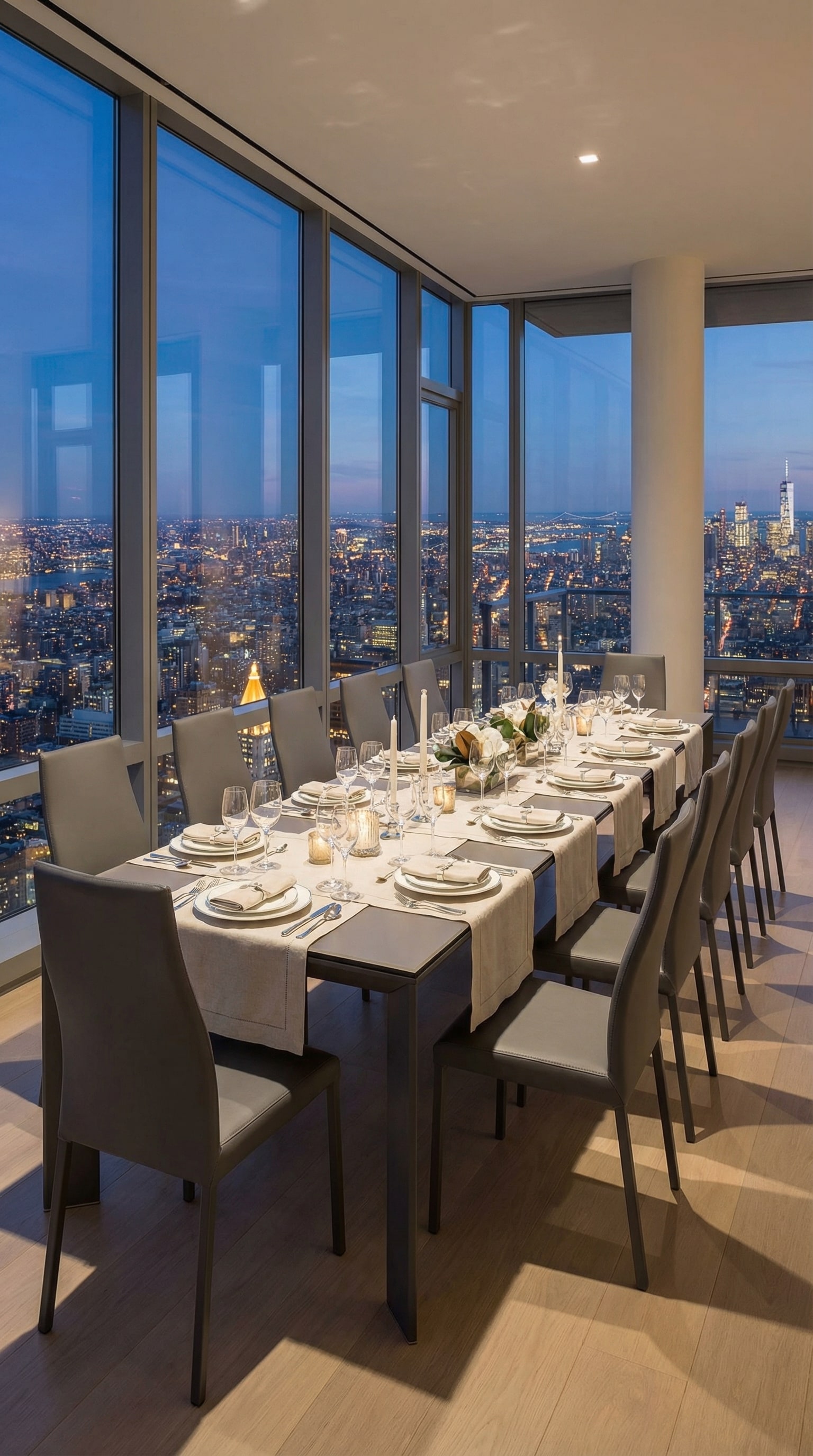 Ozzio Stuhl Blitz in Lederoptik an einem modernen Esstisch Ozzio Stuhl Blitz in Lederoptik an einem modernen Esstisch