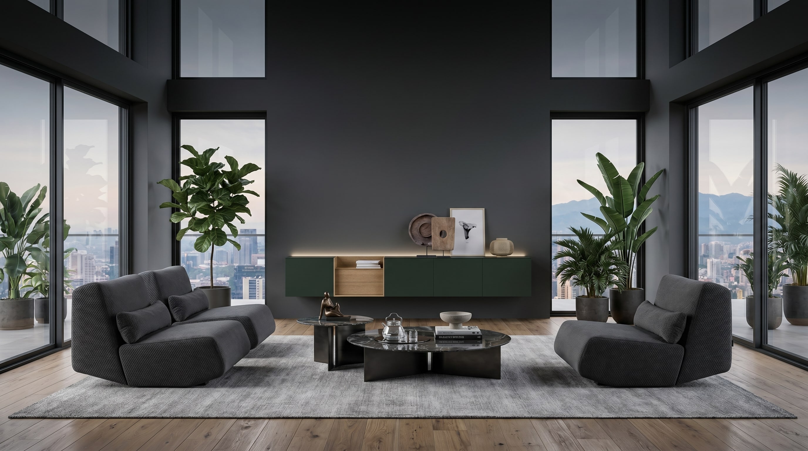 Wohnzimmer Farbe: Die Designregel für scheinbar schwerelose Decken