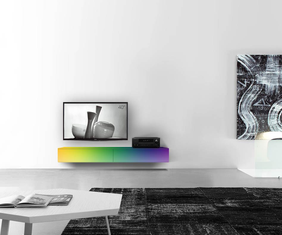 /Design Lowboard Wand B180 H25 5 matt RAL /Design Lowboard Wand B180 H25 5 matt RAL