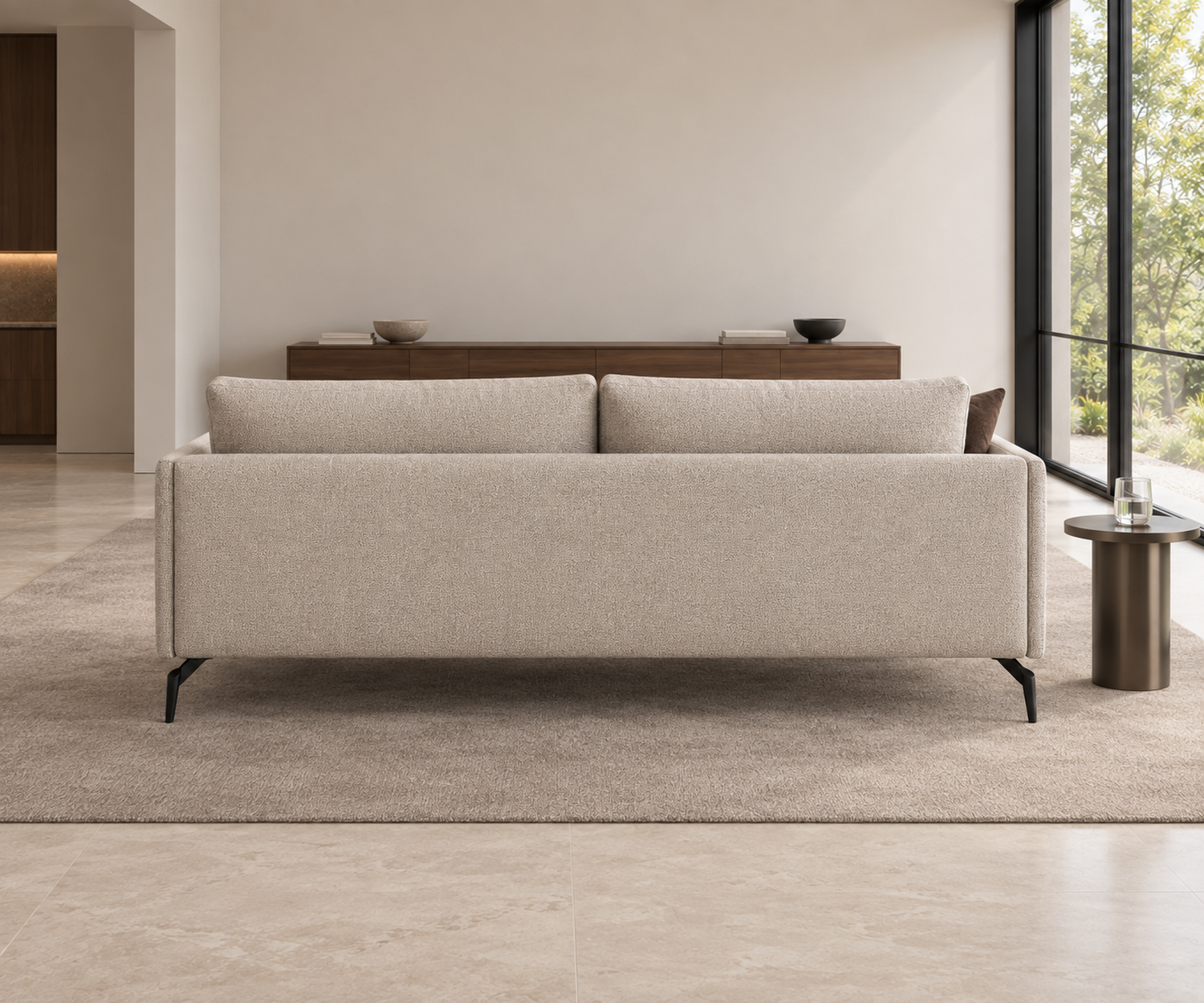 sofa-lisbora-2-sitzer-198-cm-beige-stoff-schwarze-metallfuesse-rueckansicht