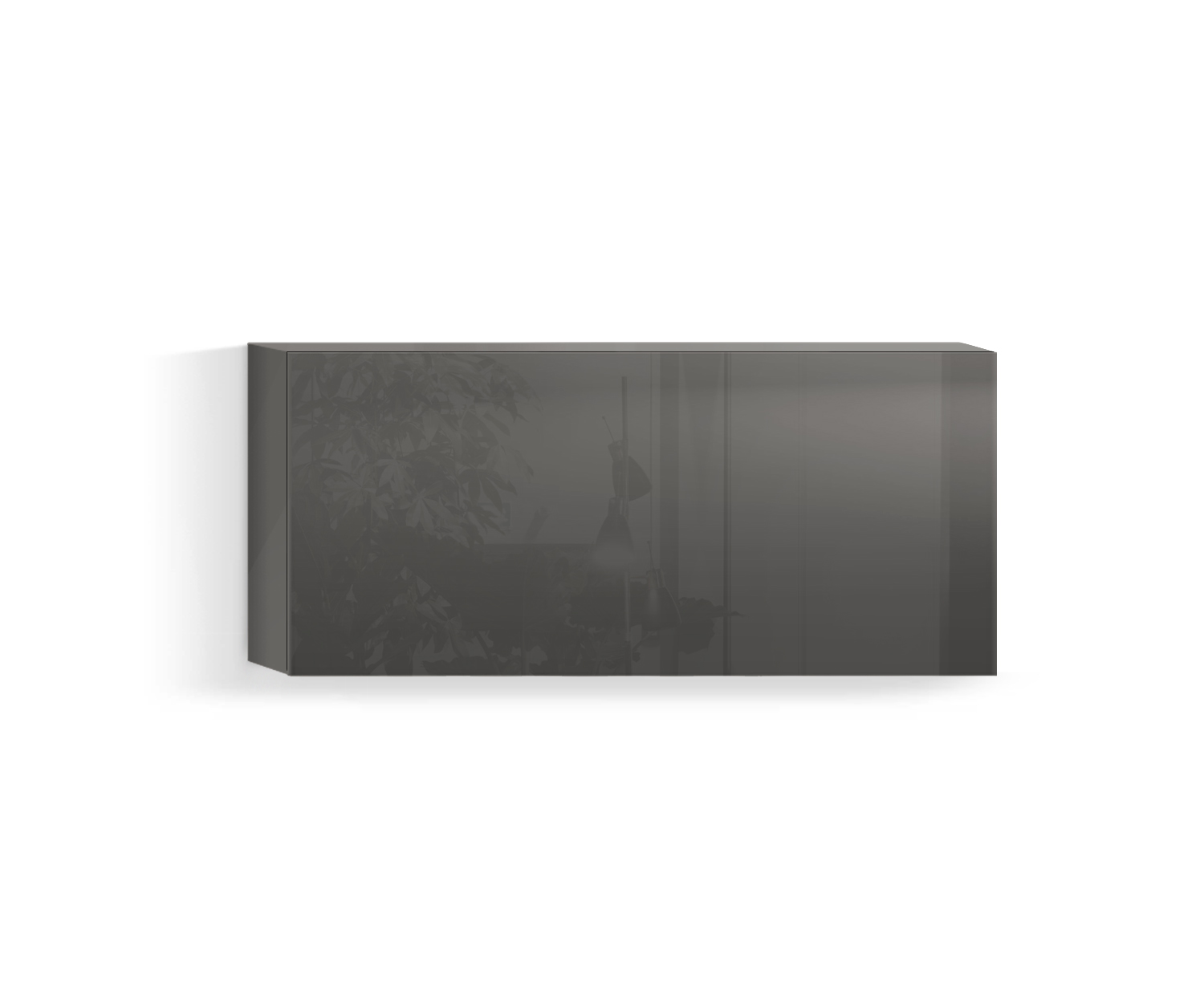 Design Wohnzimmer Hängeschrank Horizontal H42 B90 unten quarz410 Design Wohnzimmer Hängeschrank Horizontal H42 B90 unten quarz410